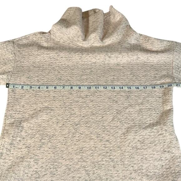 RBX Cowl Neck Heavy Knit Quilted Tunic Pullover Light Pink Sz Med Front Pockets - Picture 11 of 13